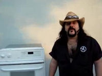 Vinnie Paul and oven